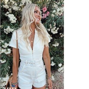 Show me your mumu outlaw romper - pearl wore once